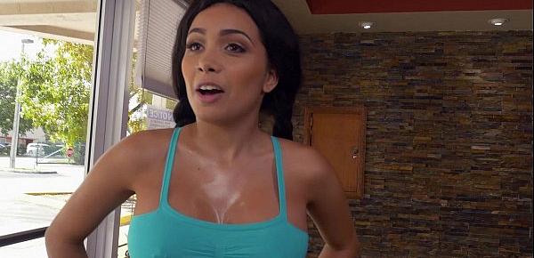  Aaliyah Hadid Gets Pounded In The Shower on Brown Bunnies (bkb15819)